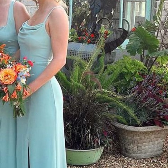 Birdy Grey Ash Crepe Dress in color Sage, size XS. Bridesmaid dress worn once. - Picture 10 of 10